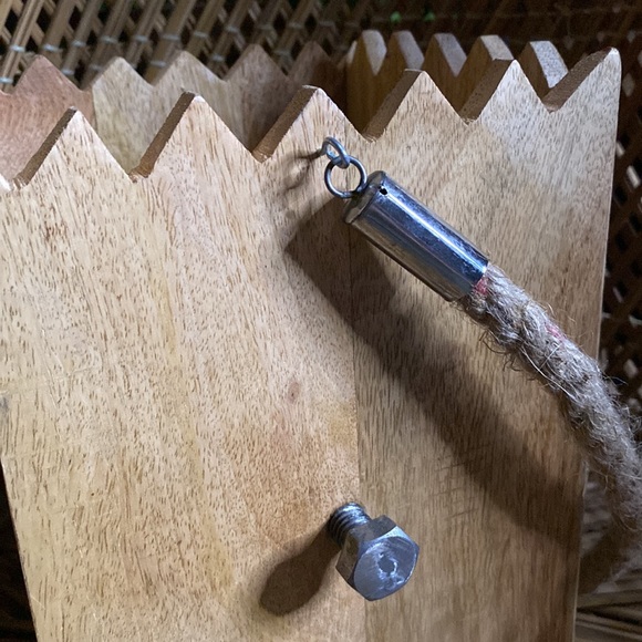 Creepy and Cute Solid Wood Frankenstein’s Monster Rope Handled Kooky Luminary 🎃 - Picture 6 of 16